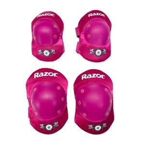 Razor Pink Knee Pads & Elbow Pads Ages 8+ Sweetpea Pink Floral